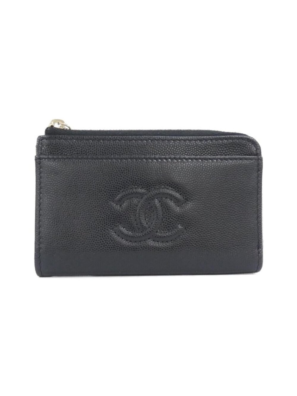 Chanel Card Case Card Holders Black